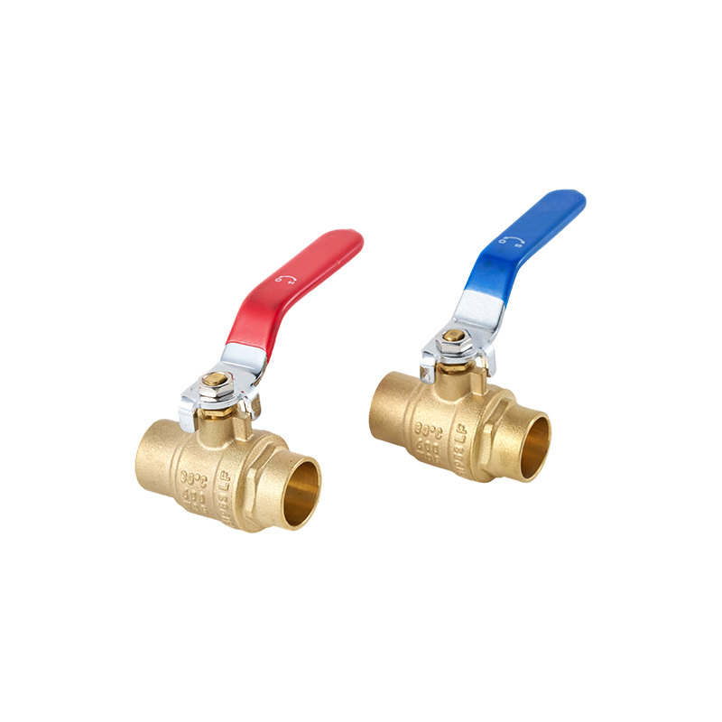 Válvula de bola de latón para soldadura con rosca interna de 1/2' x 1/2'