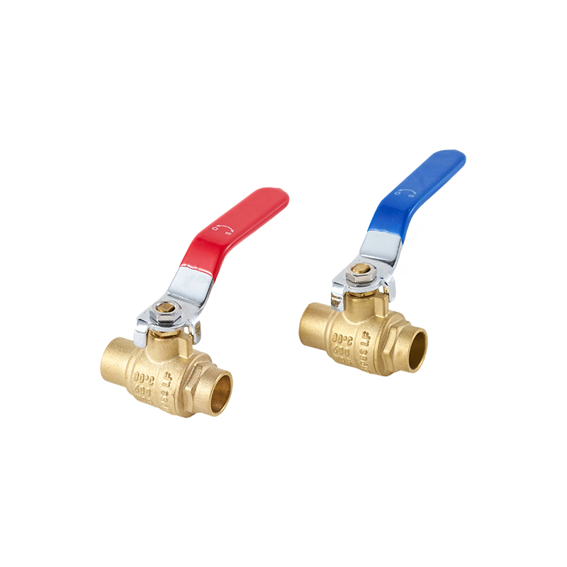 Válvula de bola de latón para soldadura con casquillo de rosca interna de 3/4' x 3/4'