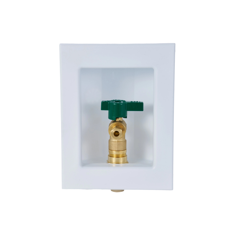 Caja de salida de lavadora con conector de tubería CVPC Caja de salida de lavadora con conector de tubería CVPC